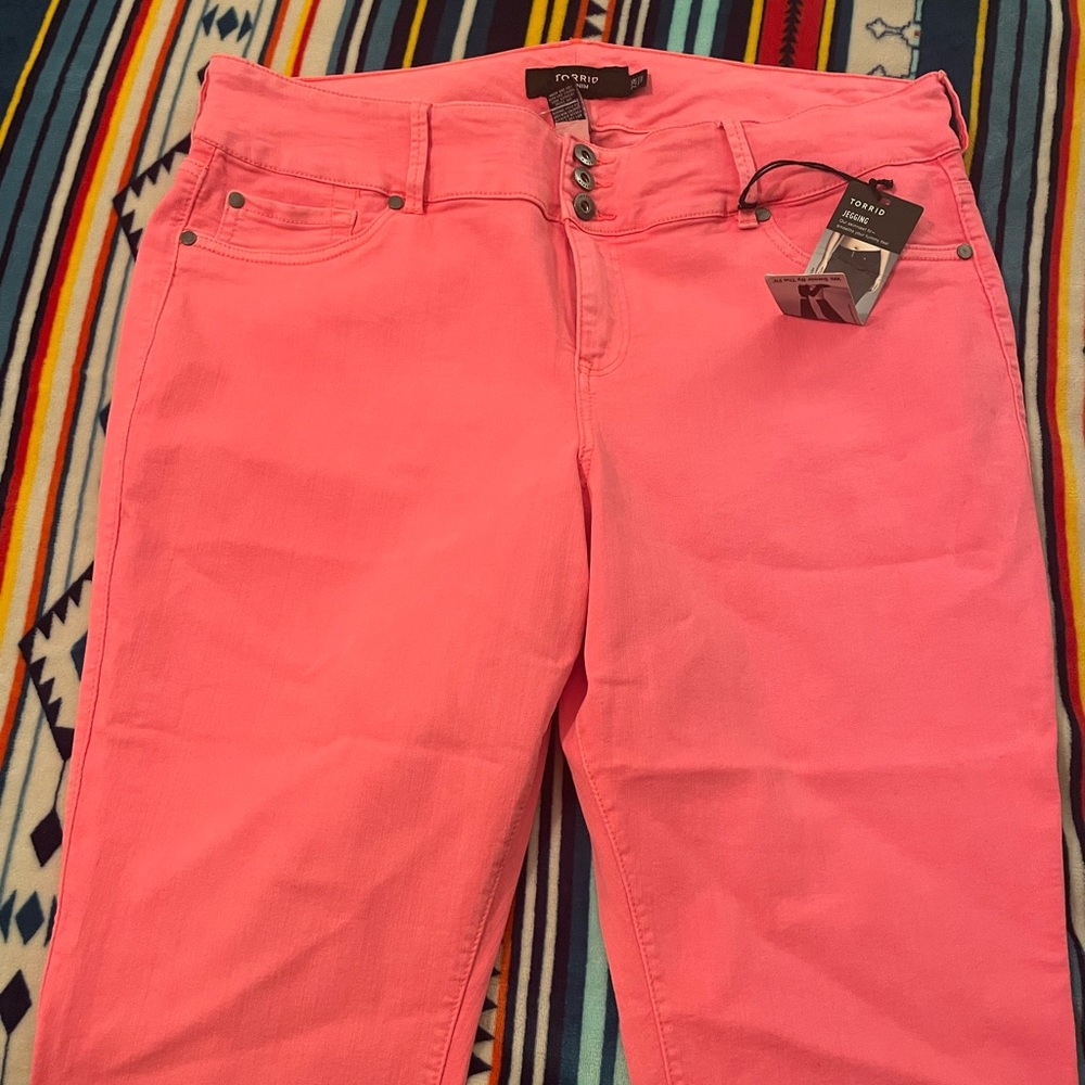 Brand New Torrid Hot Pink Jeggings Size 22